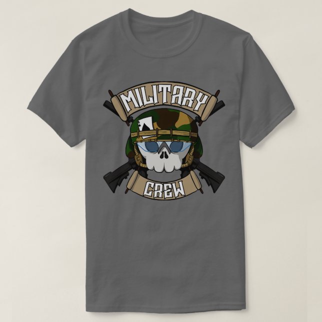 T-shirt Équipe militaire Jolly pirate (Design devant)