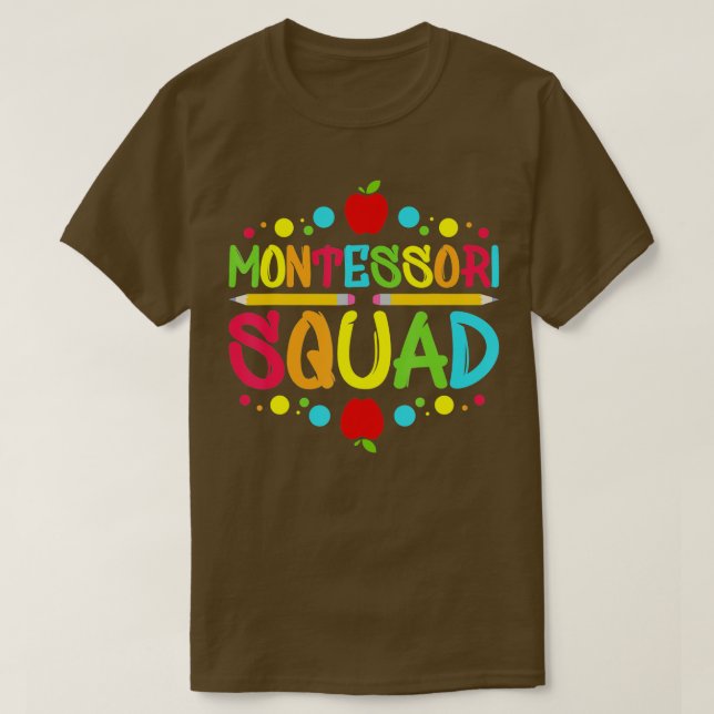 T-shirt Équipe Montessori I Enseignant (Design devant)