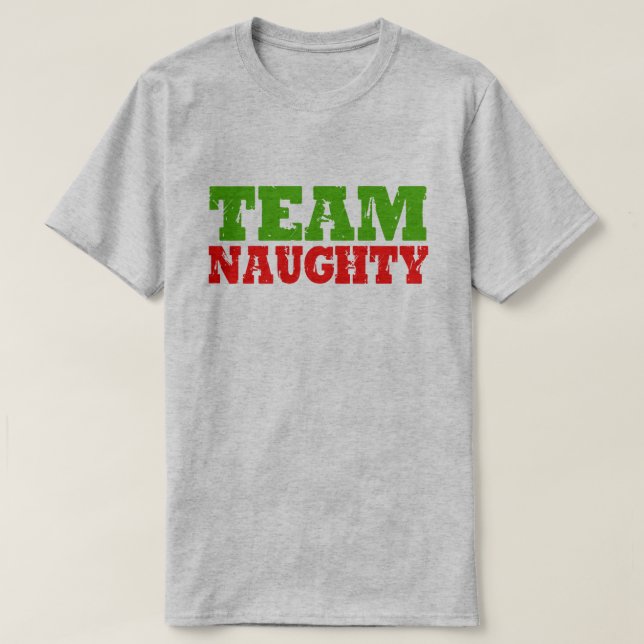 T-SHIRT ÉQUIPE NAUGHTY (Design devant)