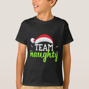 T-shirt Équipe Naughty Christmas Couple Matching Équipe Ni