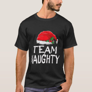 T-shirt Équipe Naughty Funny Pajamas de Noël Père Noël M