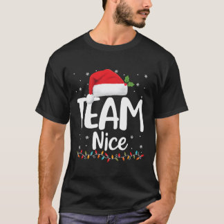 T-shirt Équipe Nice Chemise Funny Naughty Nice Père Noël N