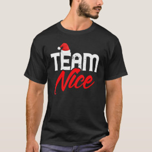 T-shirt Équipe Nice Couple Correspondant Équipe Naughty