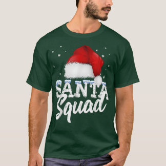 T-shirt Équipe Noël Père Noël Squad Famille Correspondant 