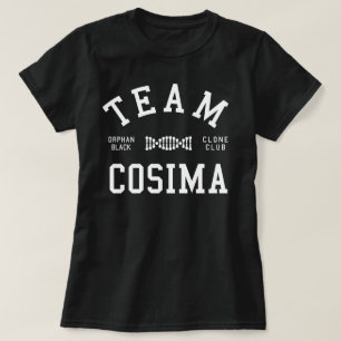 T-shirt Équipe noire orpheline Cosima