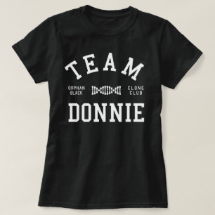 T-shirt Équipe noire orpheline Donnie