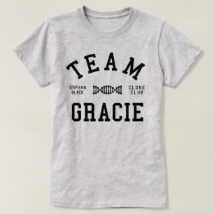 T-shirt Équipe noire orpheline Gracie