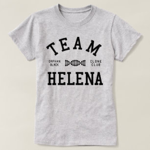 T-shirt Équipe noire orpheline Helena