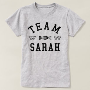 T-shirt Équipe noire orpheline Sarah