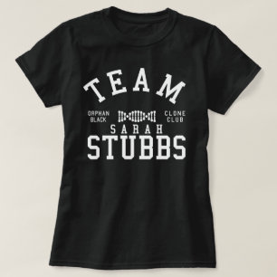 T-shirt Équipe noire orpheline Sarah Stubbs