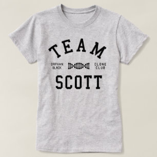 T-shirt Équipe noire orpheline Scott