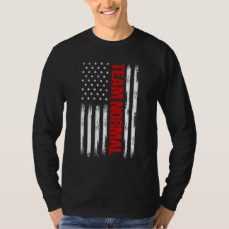 T-shirt Équipe Normale Us Drapeau Humour politique Teamnor