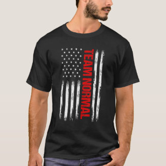 T-shirt Équipe Normale Us Drapeau Humour politique Teamnor