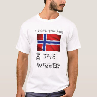 T-shirt Équipe-Norvège-Sports-d'Hiver-Fierté-Héritage-Bleu