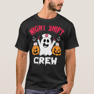 T-shirt Équipe Nuit Shift Infirmière Halloween Scrub T