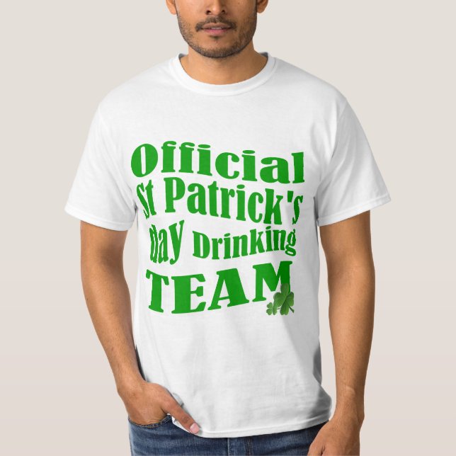 T-shirt Équipe officielle de la fête de St Patrick (Devant)