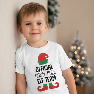 T-shirt Équipe officielle de lutins du Pôle Nord de Noël
