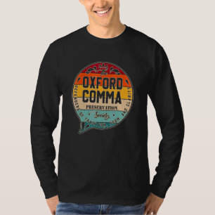 T-shirt Équipe Oxford Comma Preservation Society Oxford