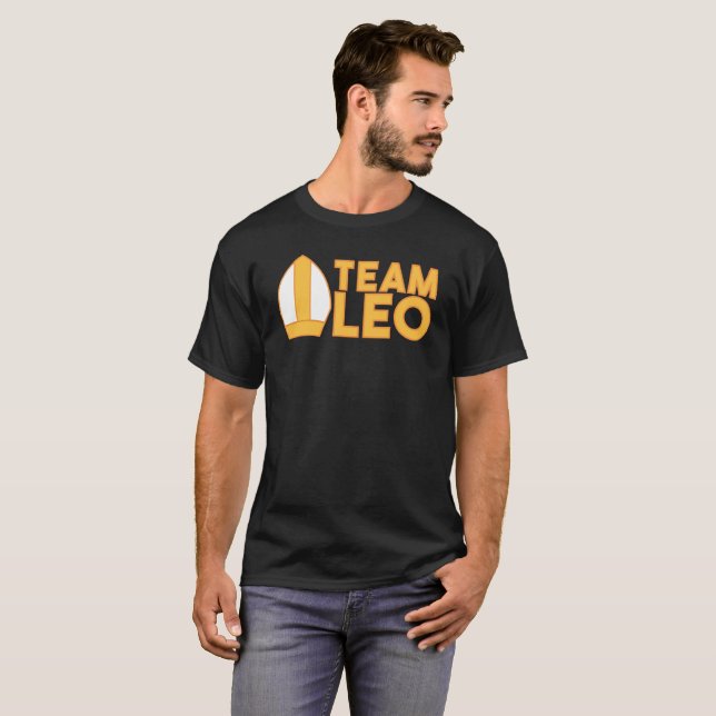 T-Shirt ÉQUIPE PAPE LÉO (Devant entier)
