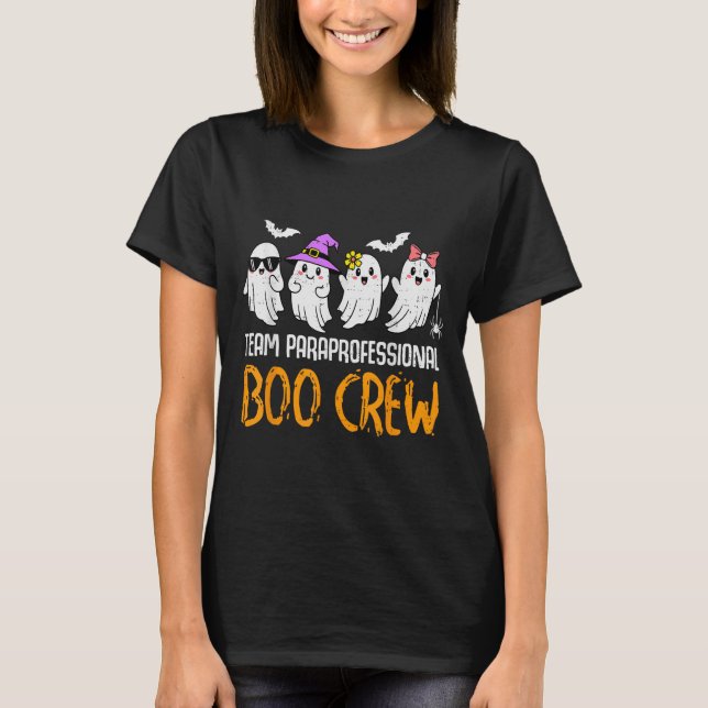 T-shirt Équipe Paraprofessionnelle Bow Crew Ghost Hallowee (Devant)