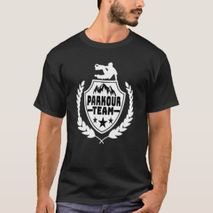 T-shirt Équipe Parkour Pour Courir Gratuitement Freerunner