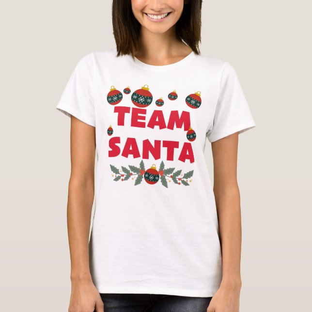T-shirt Équipe Père Noël (Devant)