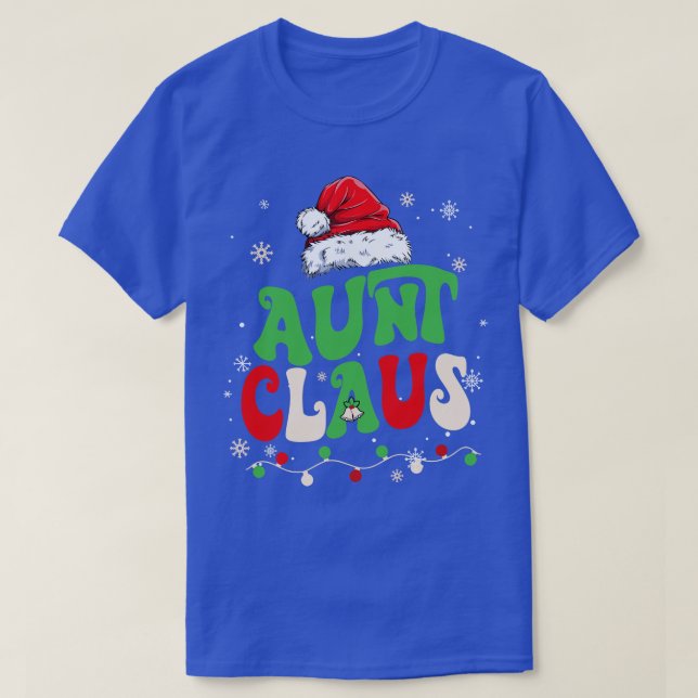 T-shirt Équipe Père Noël Tante Claus Elf Famille Correspon (Design devant)