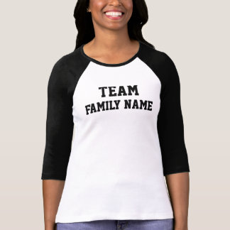 T-shirt Équipe personnalisée de famille de