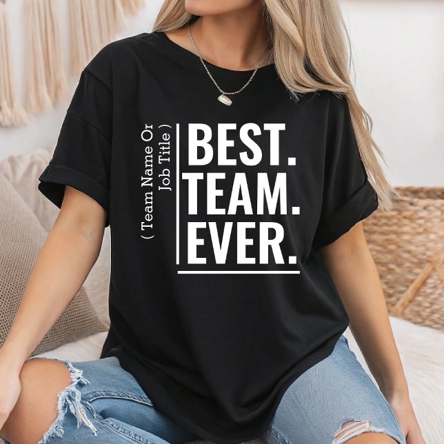 T-shirt Équipe personnalisée Meilleure jamais Équipe Cowor (Créateur téléchargé)