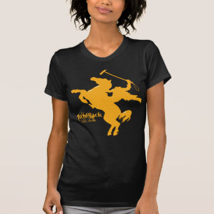 T-shirt Équipe petit T de polo de noir de lancement