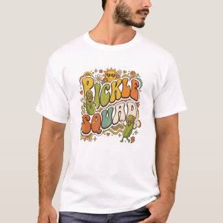 T-shirt Équipe Pickle Graphique Rétro Groovy 70s
