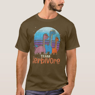 T-shirt Équipe plante de régime alimentaire Herbivore Dino
