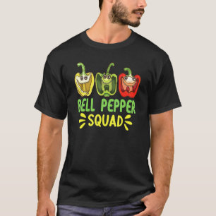 T-shirt Équipe Poivron Rouge Éclats de rire Jardinier de P