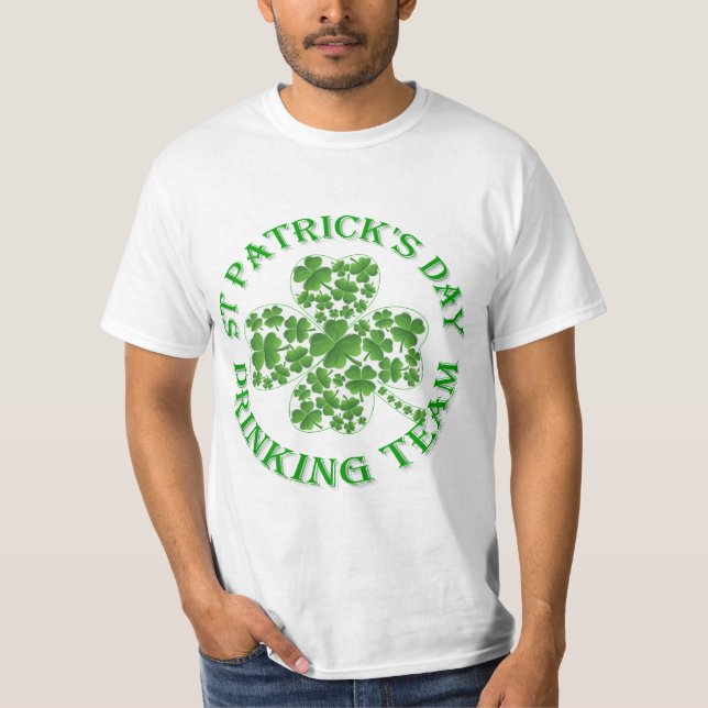 T-shirt Équipe potable du jour de St Patrick (Devant)