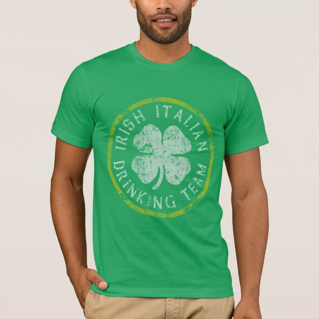 T-shirt Équipe potable italienne irlandaise (Devant)