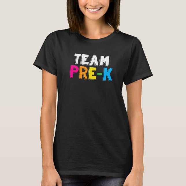 T-shirt Équipe Pré K Enseignant Étudiant Préscolaire Retou (Devant)