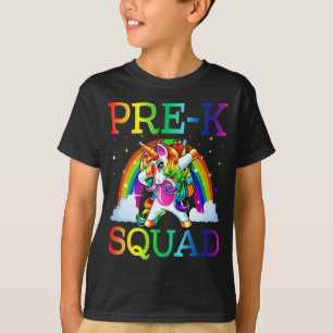 T-shirt Équipe Pré-K Unicorne Retour À L'École