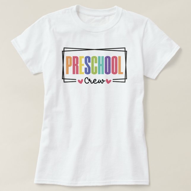 T-shirt Équipe préscolaire (Design devant)