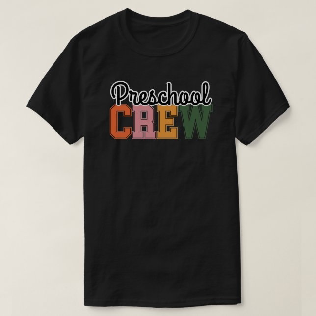 T-shirt Équipe préscolaire mignonne (Design devant)