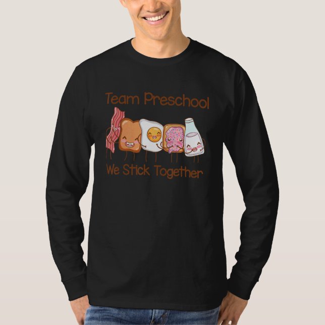 T-shirt Équipe préscolaire Nous Sticks Ensemble Beurre D'A (Devant)