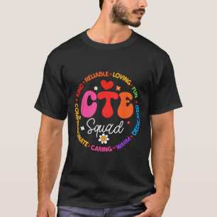 T-shirt Équipe Prof CTE Groovy Retour à l'école Enseignant