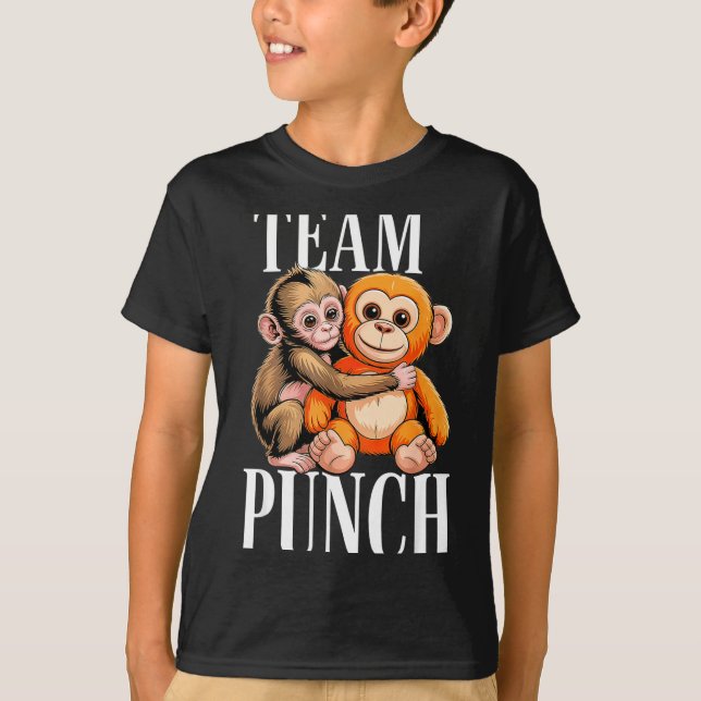 T-shirt Équipe punch - bébé singe mignon Équipe punch - bé (Devant)