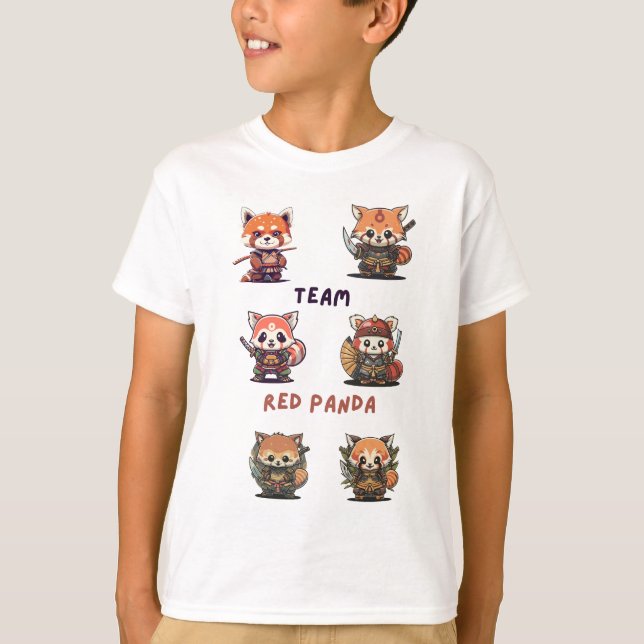 T-shirt Équipe Red Panda Samauri (Devant)