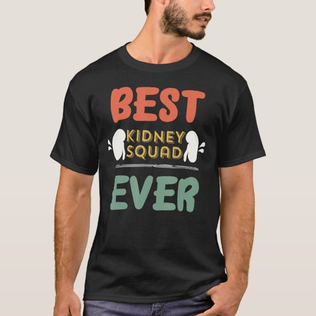 T-shirt Équipe Rétro de Dialyse Équipe Kidney Nephro (Devant)