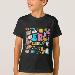 T-shirt Équipe rétro des urgences en vacances d'été