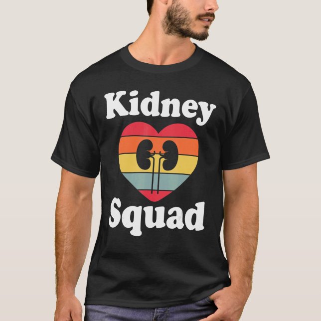 T-shirt Équipe Retro Kidney Néphrologie Infirmière Technic (Devant)