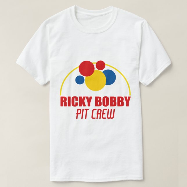 T-shirt Équipe Ricky Bobby Pit (Design devant)