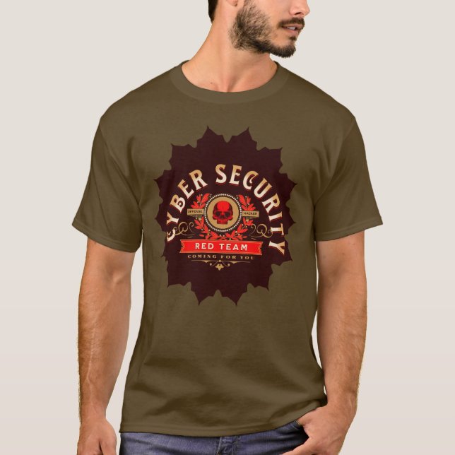 T-shirt Équipe rouge Cybersécurité Sentinel Unisex (Devant)