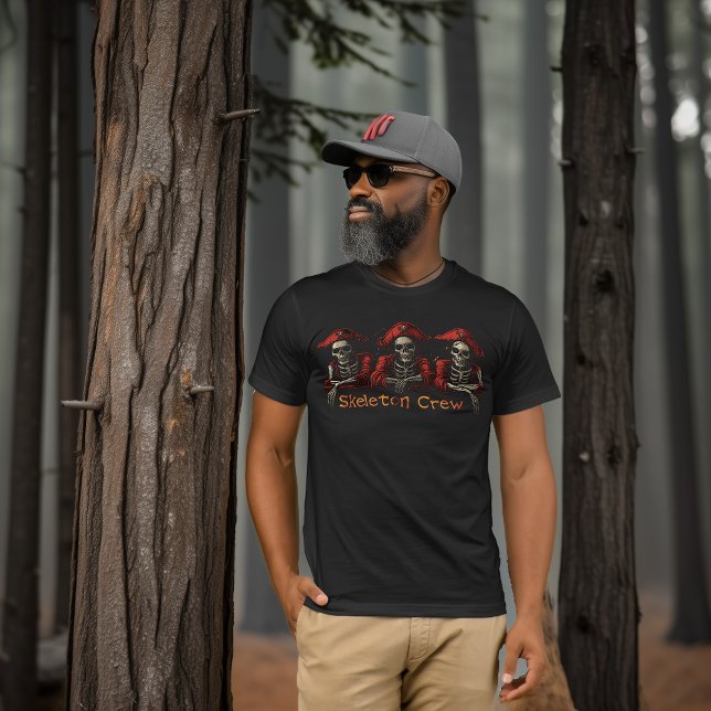 T-shirt Équipe rouge de squelette (Créateur téléchargé)