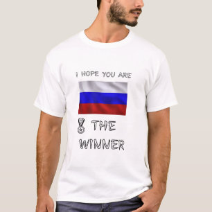 T-shirt Équipe-Russie-Drapeau-Athlétisme-Fierté-Jeux-Mondi